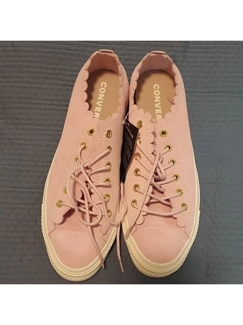 Converse CTAS Ox Pink Foam Gold Egret Shoes NWOB